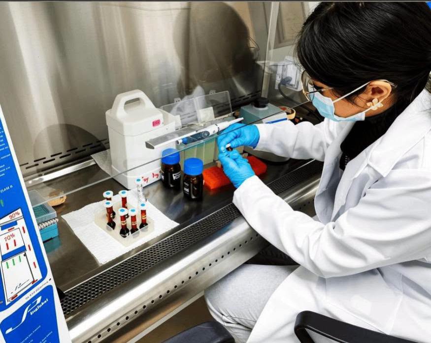 Laboratorios del Vicerrectorado de Investigación y Vinculación de la Universidad Estatal de Bolívar