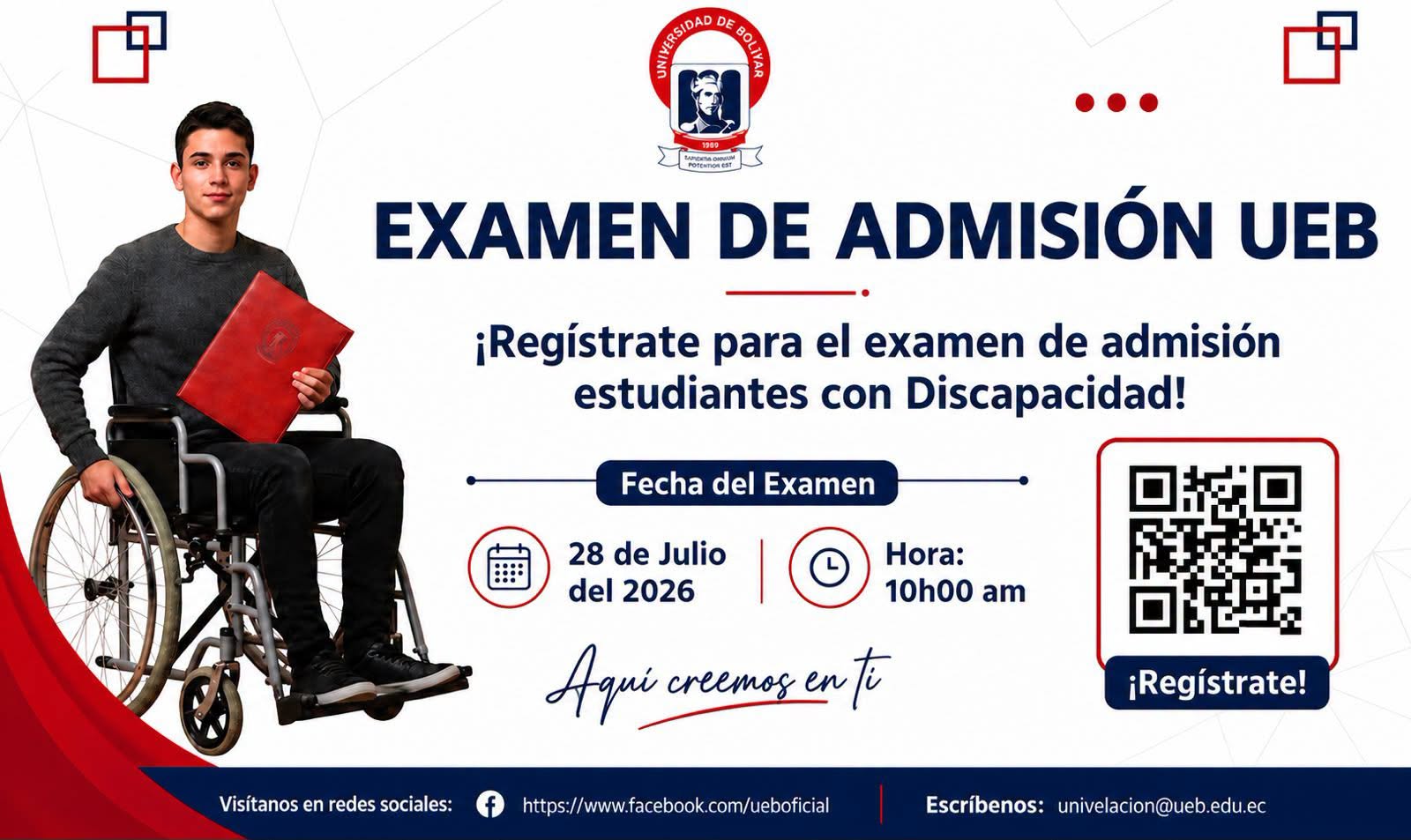COMUNICADO | EXAMEN DE ADMISIÓN UEB